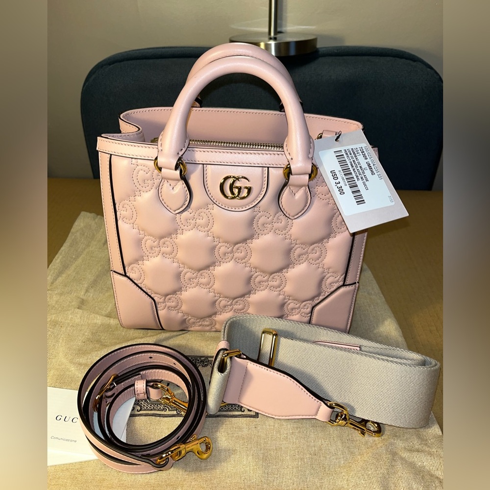 Gucci GG Matelassé Mini Top Handle Bag
